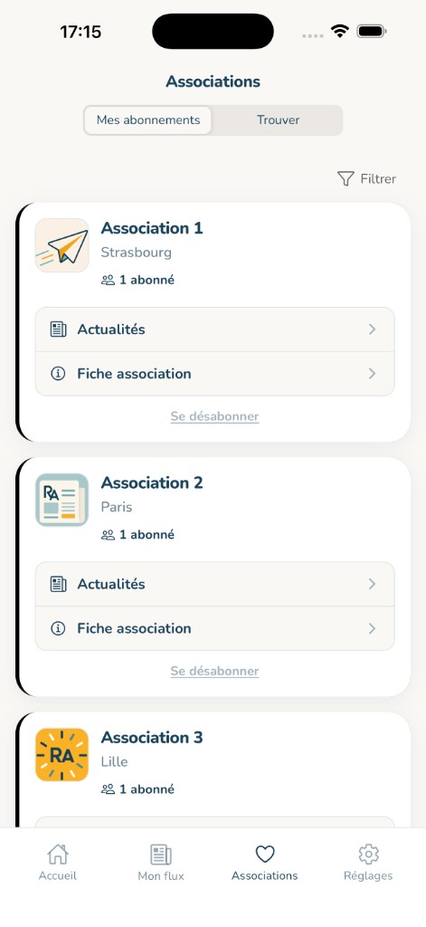 Mes abonnements