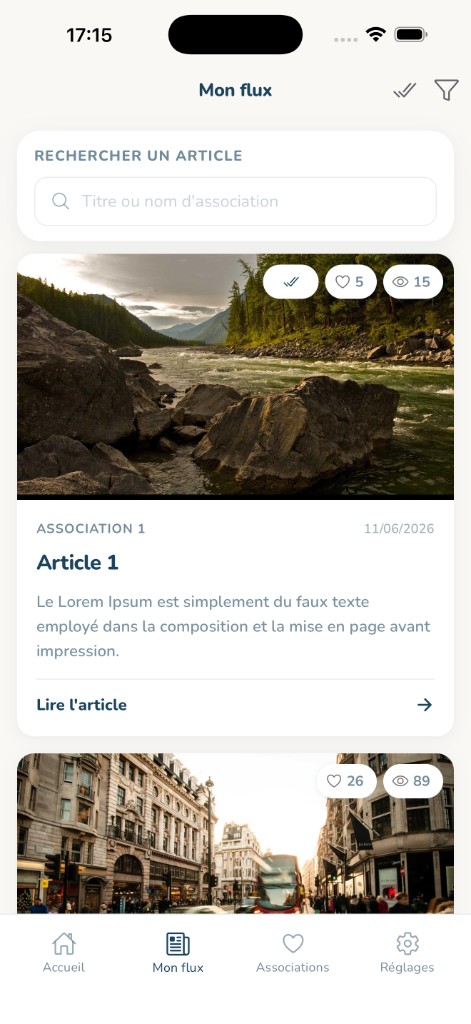 Mon flux d'actualités