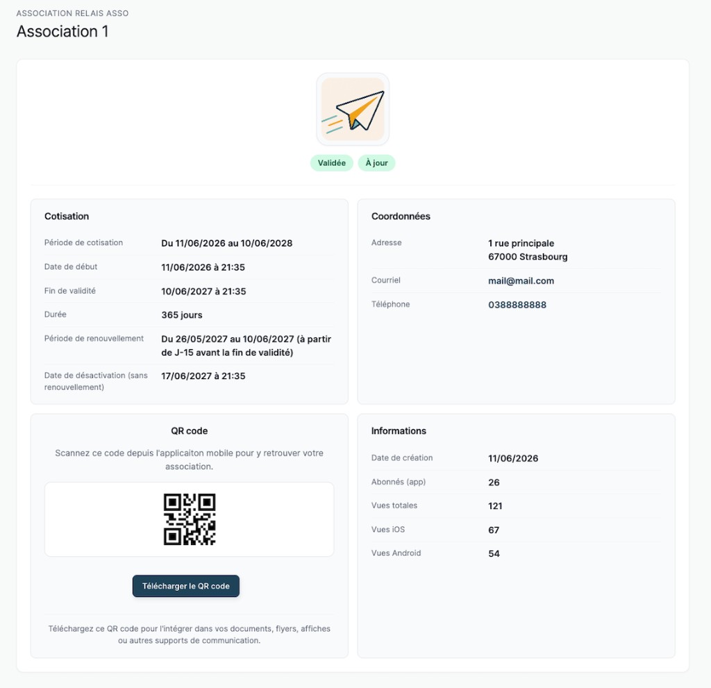 Fiche association