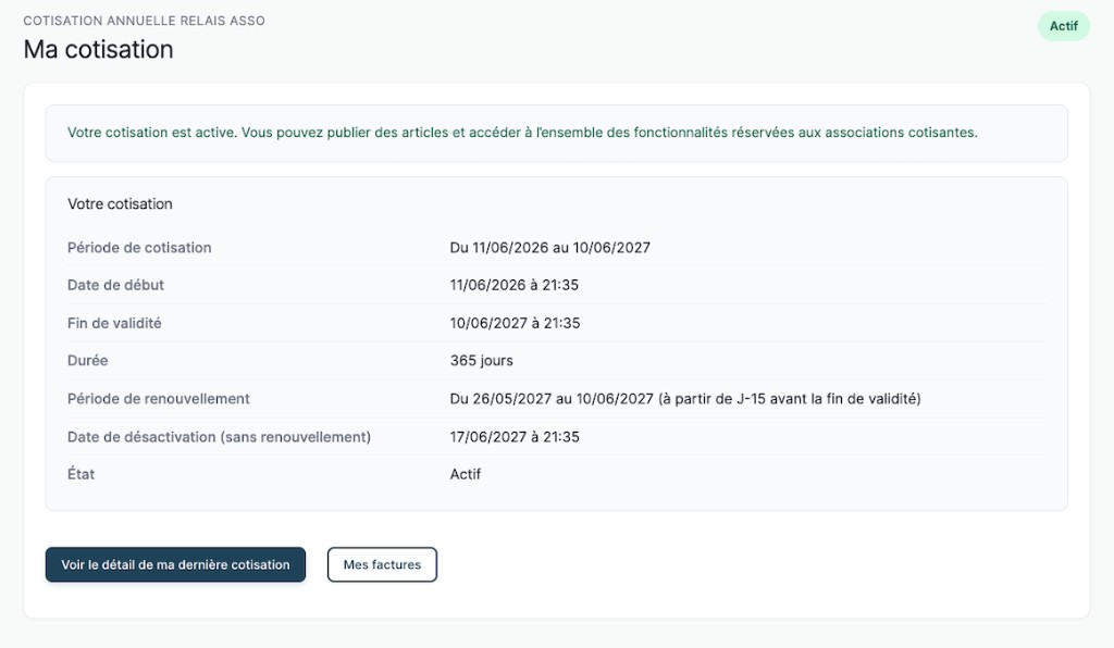 Ma cotisation